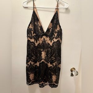Black and tan free people dress
